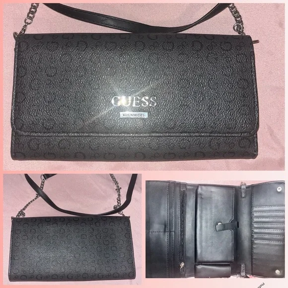 GUESS Black Crossbody Bag - Picture 1 of 1